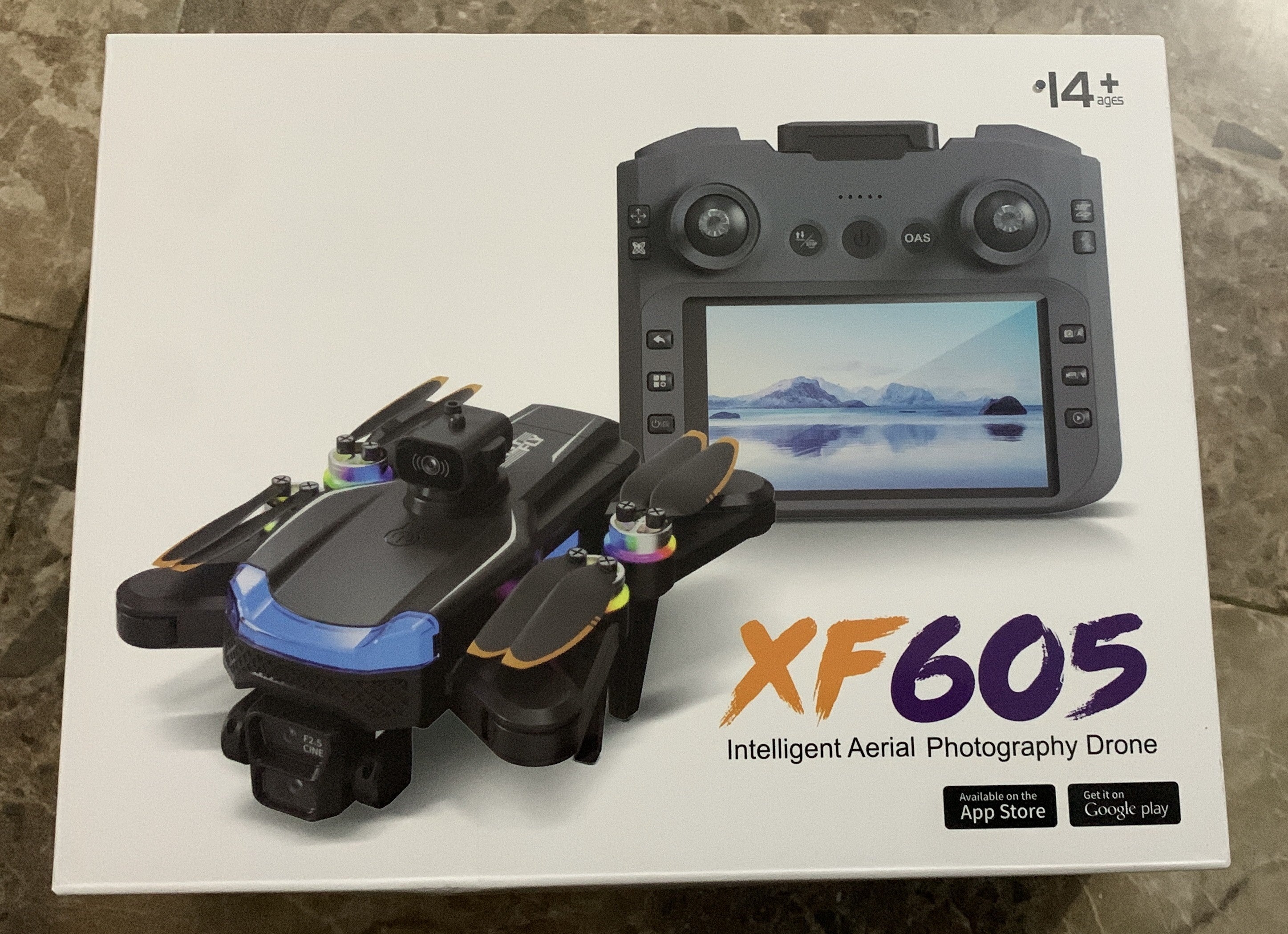 Drone Professionnel Intelligent XF605 avec Écran Intégré et Caméras Full HD